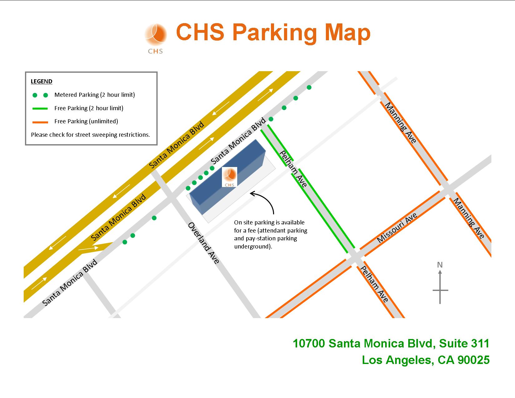 CHS parking map
